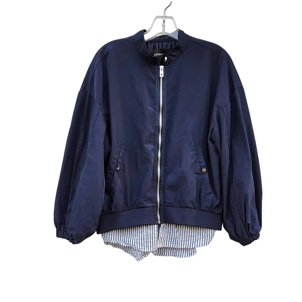 Zara Basic Navy Jacket Xs - image 1